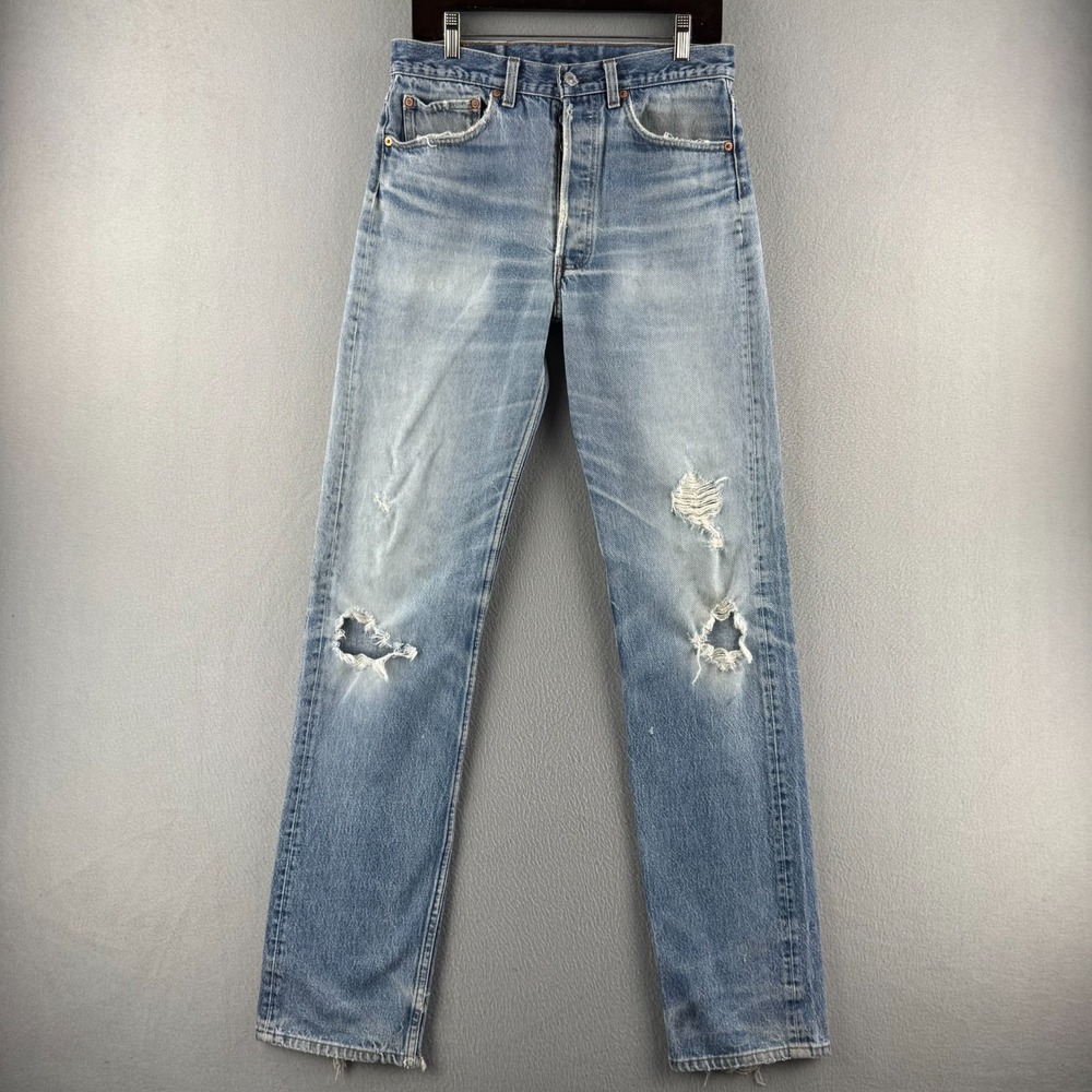 Vintage Levis Jeans Mens 33x40 (Fits 31x36) 501XX Shrink To Fit Fade Made in USA
